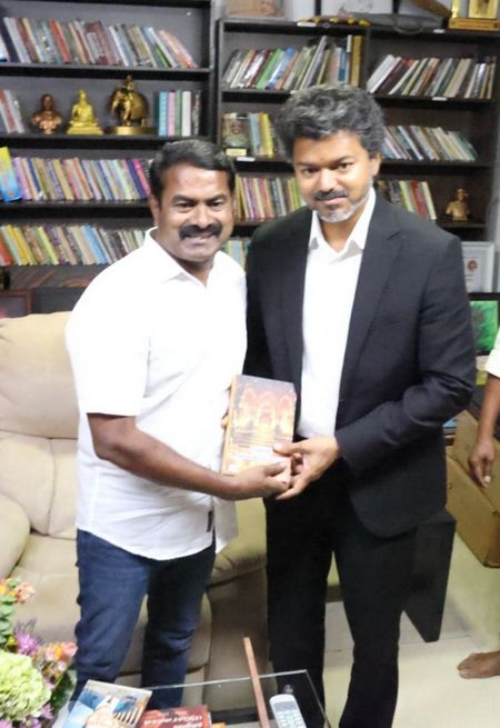 விஜய்க்கு சீமான் கொடுத்த புத்தகம் சொல்லும் செய்தி என்ன?